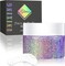 Holographic Body Glitter Gel for Body, Face, Hair and Lip Color Changing Sparkling Face Glitter Gel Mermaid Sequins Glitter Face Paint for Women Girls Music Festival Concerts Party (Purple Chameleon)